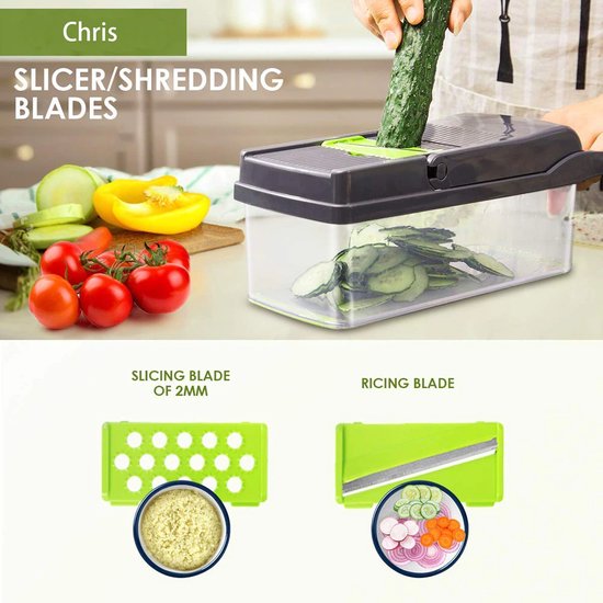 Groentesnijder – Groente – Snijmachine – Machine – Mulitfuntioneel – Snijden – Keuken – Rasp - Merkloos