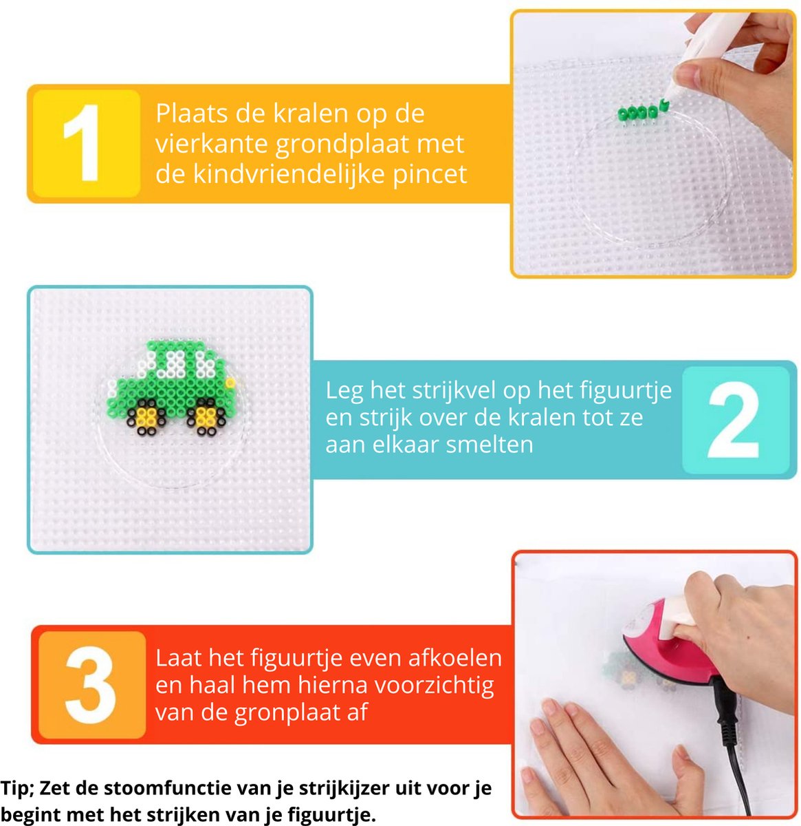 Behave Mini Strijkkralen Navulset - 14000 Kralen - 24 Kleuren - 2.6mm - Mini Strijkkralen — afbeelding 5