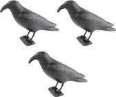 Épouvantail Orange85 - 3 pièces - Corbeau - Répulsif pour oiseaux - Répulsif pour pigeons - Répulsif pour oiseaux