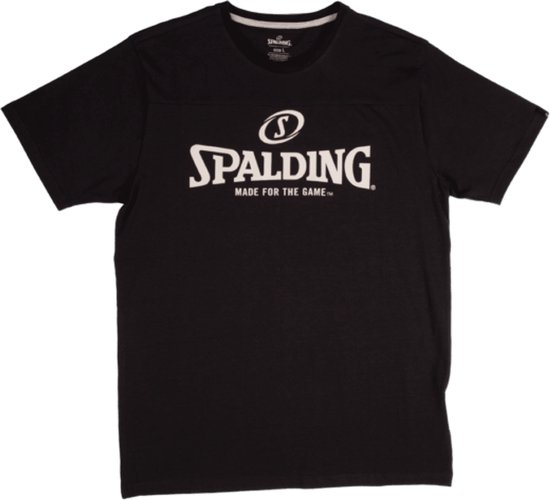 Spalding Essential Logo T-Shirt Kinderen - Zwart | Maat: 140