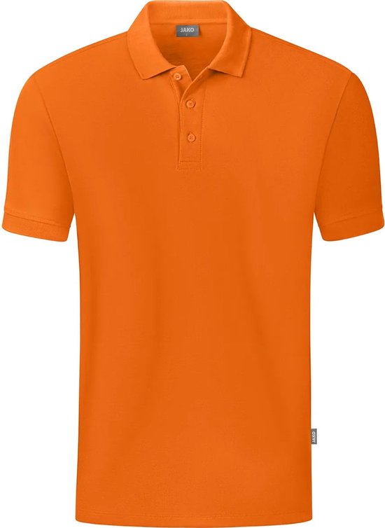 Jako Organic Polo Heren - Oranje | Maat: XL
