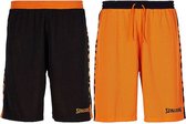 Spalding Essential 2.0 Reversible Short Heren - Zwart / Oranje | Maat: XL