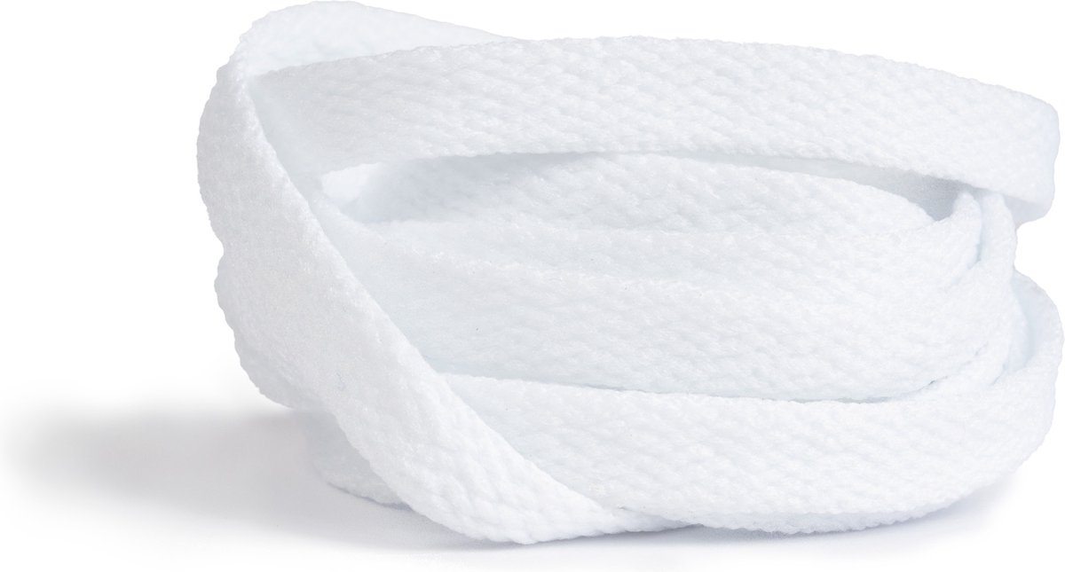 GBG Sneaker Veters 160CM - Wit - White - Laces - Schoenveters - Platte Veter - o.a. geschikt voor Asics, New Balance, Nike