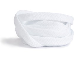 GBG Sneaker Veters 160CM - Wit - White - Laces - Schoenveters - Platte Veter - o.a. geschikt voor Asics, New Balance, Nike
