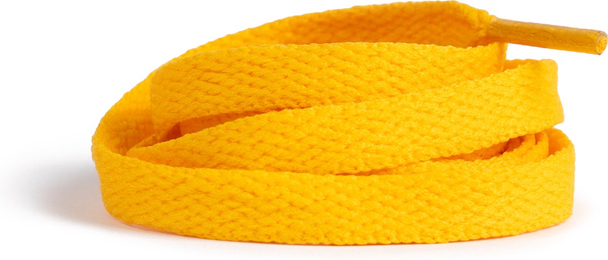 GBG Sneaker Veters 160CM - Goud Geel - Union Yellow - Laces - Platte Veter - o.a. geschikt voor Asics, New Balance, Nike