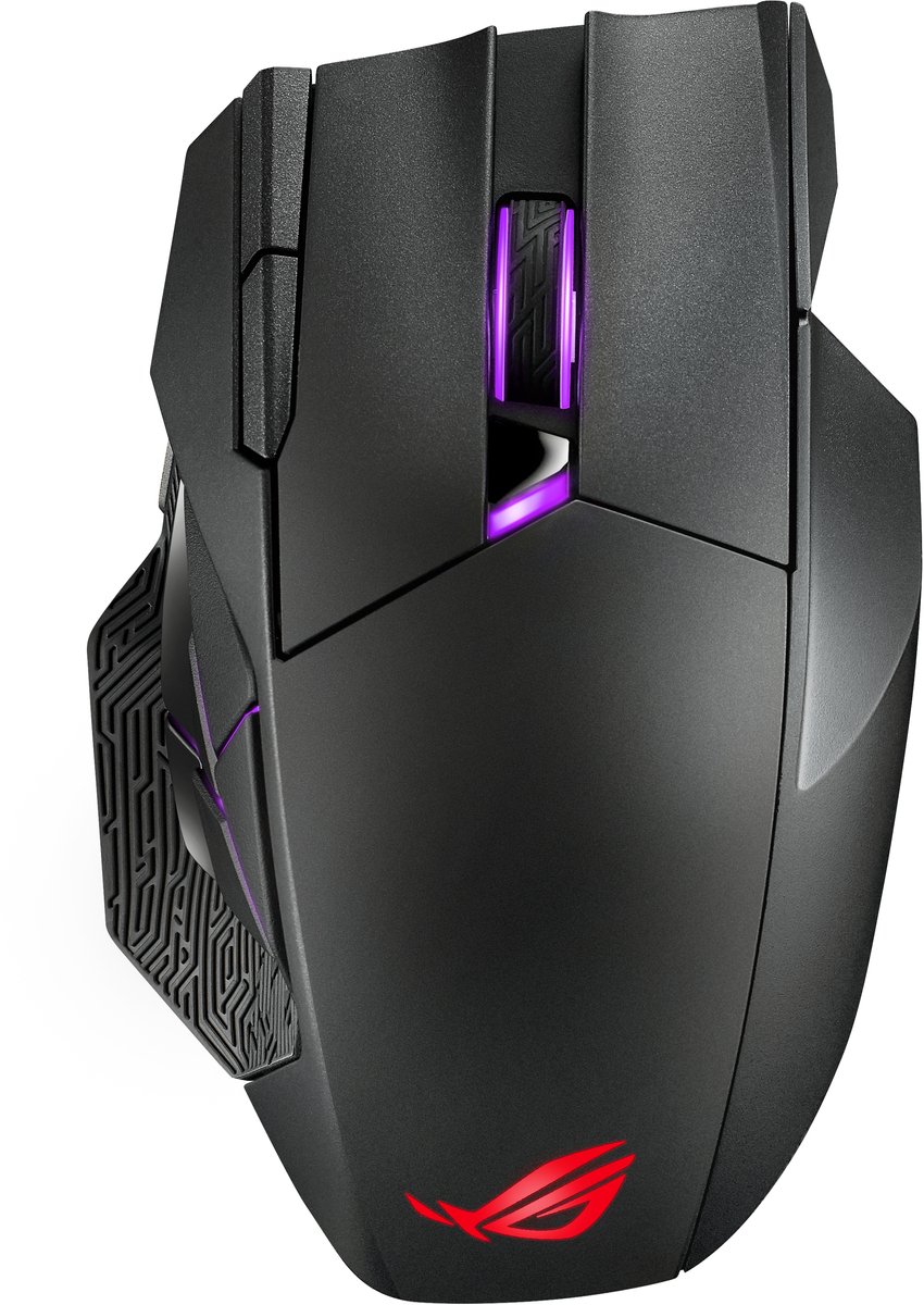 ASUS ROG Spatha X muis Rechtshandig RF Wireless+USB Type-A Optisch 19000 DPI