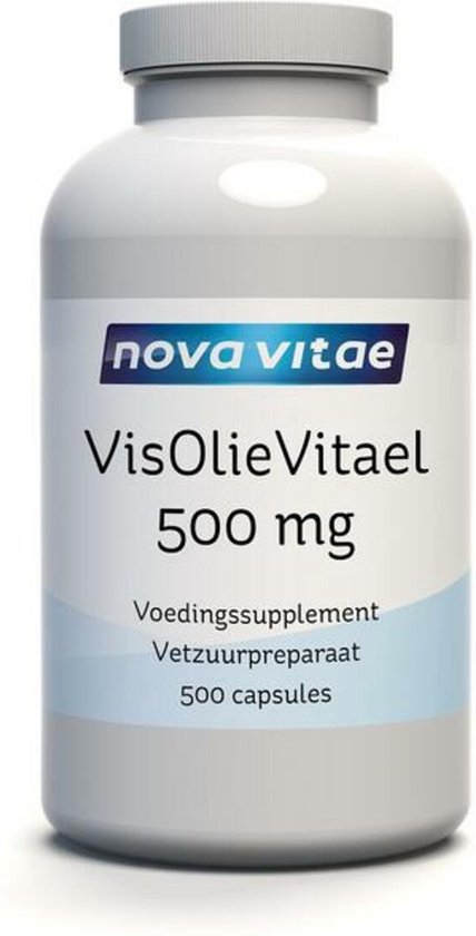 Nova Vitae - Omega 3 - Visolie - Vitael - 500 mg - 500 capsules