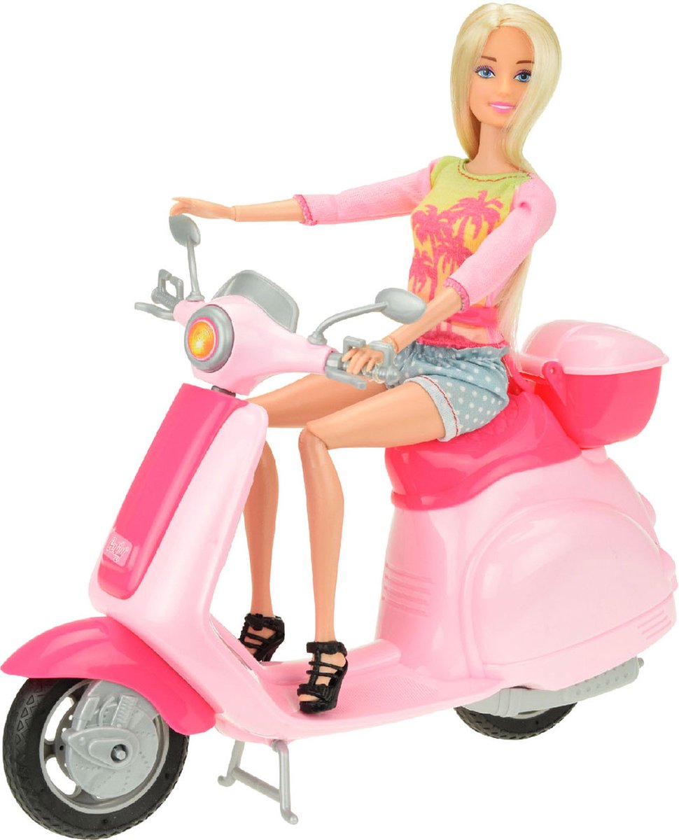 Poupée Barbie et sa Maison Voiture et Scooter 