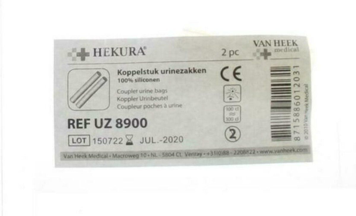 Goedkoopste Hekura Koppelstuk urinezak 2 Stuks
