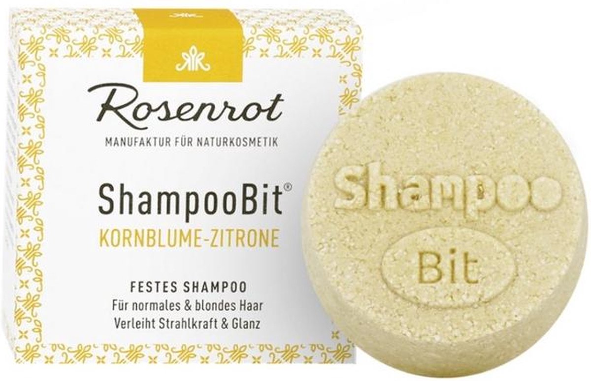 Rosenrot Solid shampoo cornflower lemon 60g