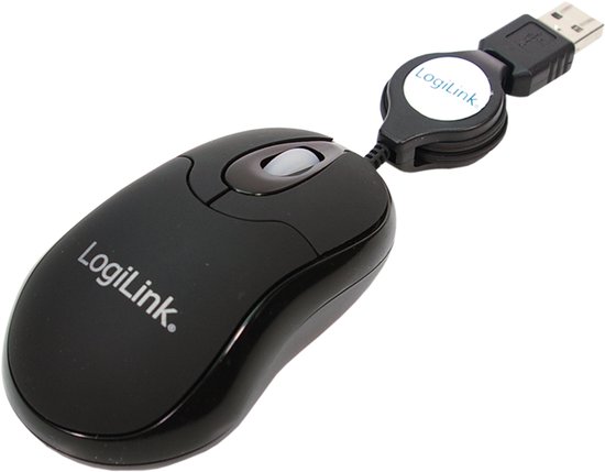 LogiLink ID0016 souris Ambidextre USB Type-A Optique 800 DPI