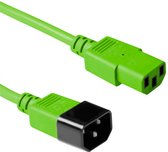 ACT Netsnoer C13 - C14 groen 1,8 m AK5114