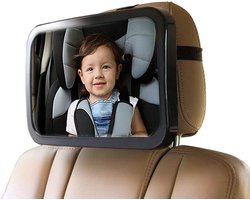 Jumada - Achterbank spiegel - Kinderen - Auto accessoires - Zwart - A3 - Veiligheid