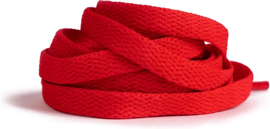GBG Sneaker Lacets 140CM - Rouge - Rouge - Lacets - Lacet Plat