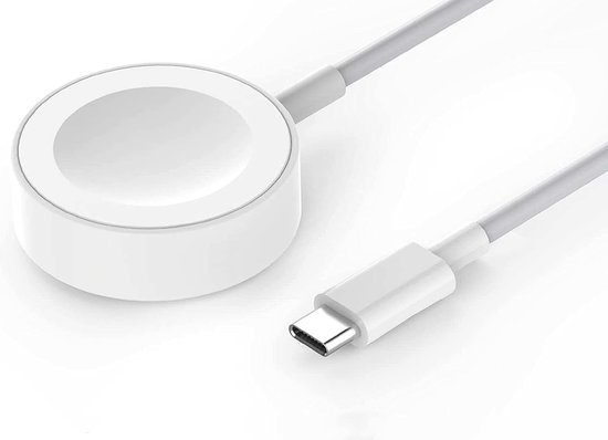 Câble Universel USB-C pour Smartphone et Tablette + Chargeur Magnétique  pour Apple Watch - Blanc - Français