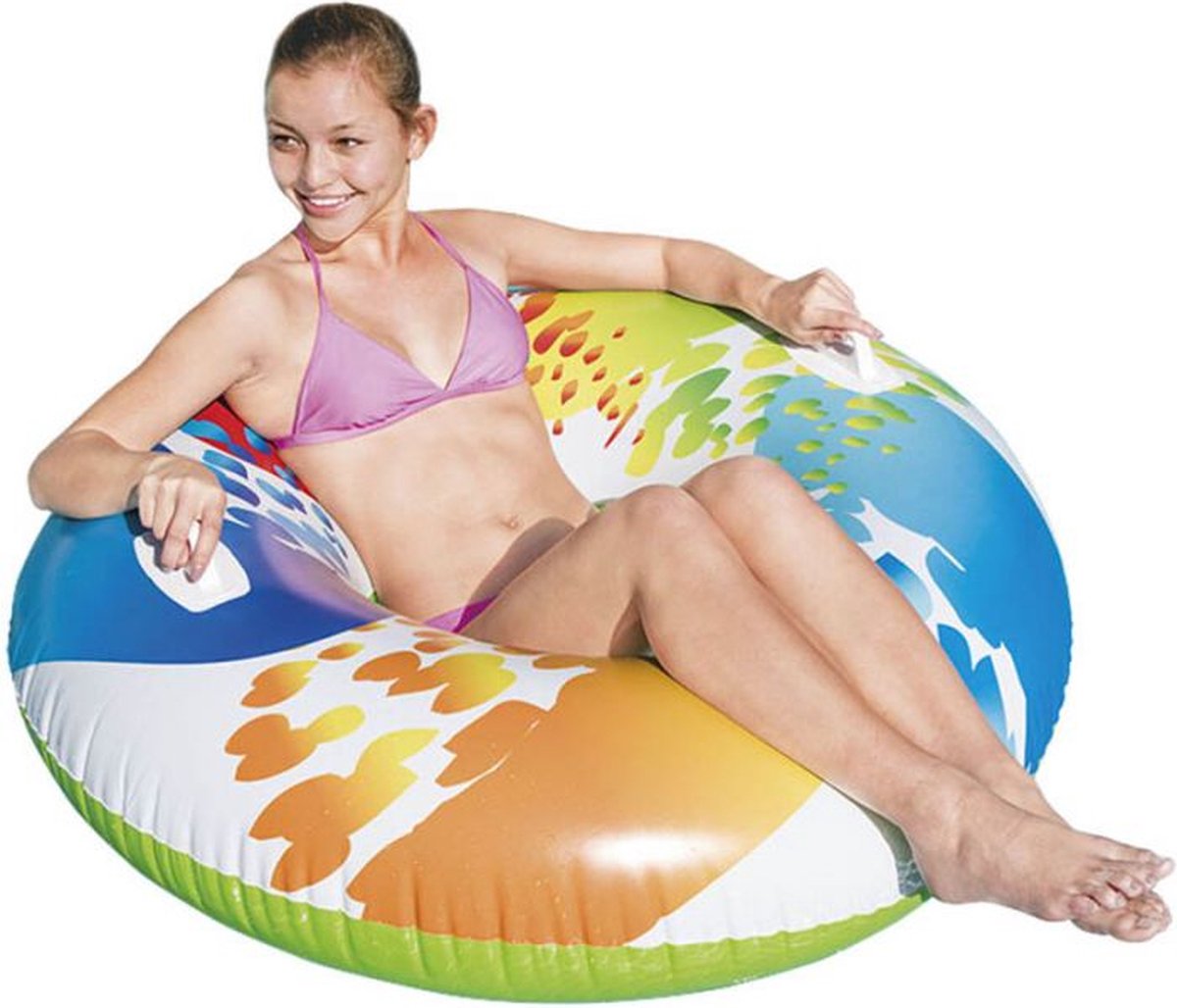 Oneiro's Luxe Intex Zwemband XL - met handvaten - zomer - tuin - spelen - speelgoud - buitenspeelgoed - zwembad - zwemmen - zomer - intex - tuinaccessoires - koelen