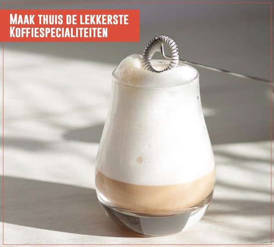 INTER-CAFFÈ® Elektrische Melkopschuimer - Handmatige Melkopschuimer - Melkschuimer - Zilver - 1 jaar garantie - Inter-caffè