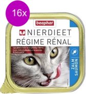16x Beaphar - nierdieet voor kat - Zalm - Kattenvoer - 100g