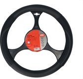 Carpoint Stuurhoes Auto - PU Leer Zwart - Voor sturen met een diameter van 37-39 cm