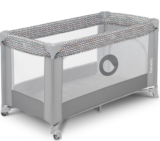 Lionelo Stefi - Meegroeibed - Campingbedje - 125x65cm - tot 15kg - Co-sleeper - Transporttas van LIONELO — afbeelding 2