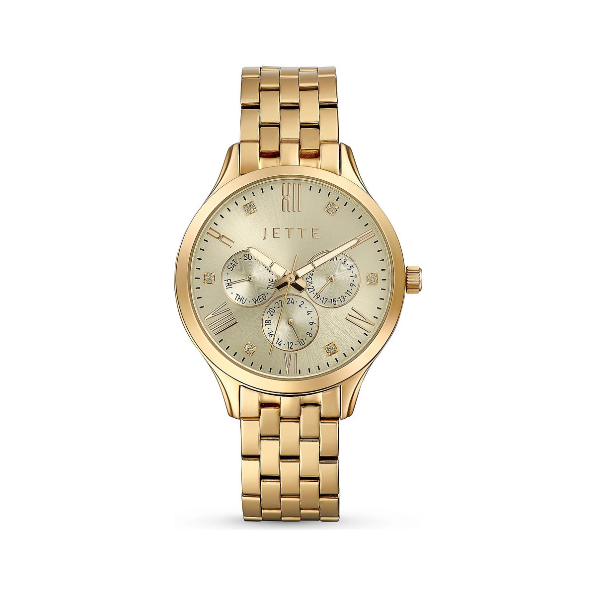 JETTE dames horloges quartz analoog One Size Goud 32018374
