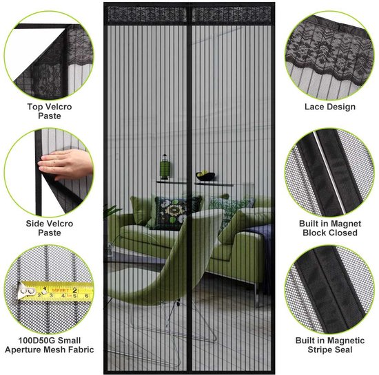 Magnetische Schermdeur-Handsfree Bescherming tegen Insecten