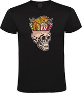 Klere-Zooi - Junk Food Skull - Heren T-Shirt - 4XL