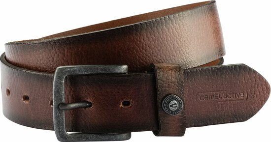 camel active Riem Belt made of high quality leather - Maat menswear-S - Cognac
