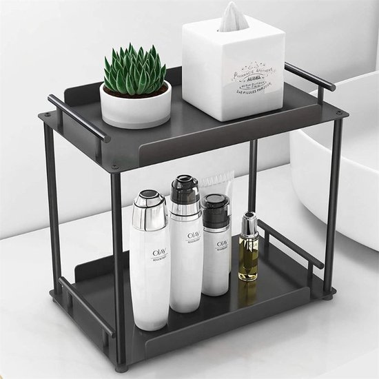 BROËL™ – Kruidenrek – Organizer – Bureau Organizer – Keukenrek – Kast Organizer – Aanrecht Organiser – Desk Organizer – Badkamer Organizer – Zwart…