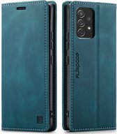 Coque adaptée au Samsung Galaxy A53 5G - Wallet Book Case - Fermeture magnétique - avec protection RFID - Blauw