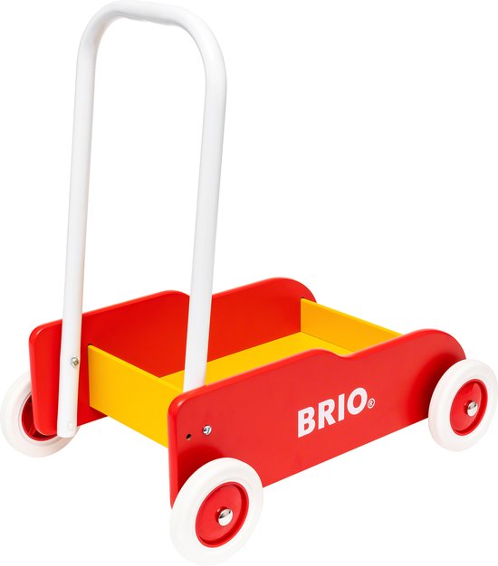 Brio Loopwagen - Rood En Geel (Met Rem)
