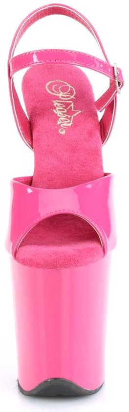 Sandales à bride cheville Pleaser, chaussures de pole dance -39 Chaussures- FLAMINGO-809 US 9 Rose