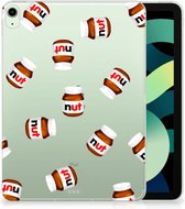 Bumper Case iPad Air (2020/2022) 10.9 inch Hippe Hoesje Quotes Nut Jar met transparant zijkanten