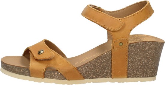 Panama Jack Julia Basics Sandalen Hak - geel - Maat 38