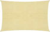 vidaXL - Zonnezeil - 160 - g/m² - 3,5x5 - m - HDPE - beige