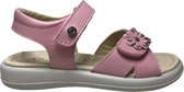Naturino velcro's 3 bling bling bloempjes lederen sandalen Riou roze mt 30
