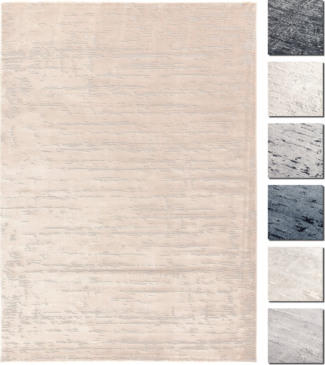 Modern Laagpolig Vloerkleed – 80 X 150 cm – Beige – Premium Woonkamer Tapijt – Geschikt voor Vloerverwarming