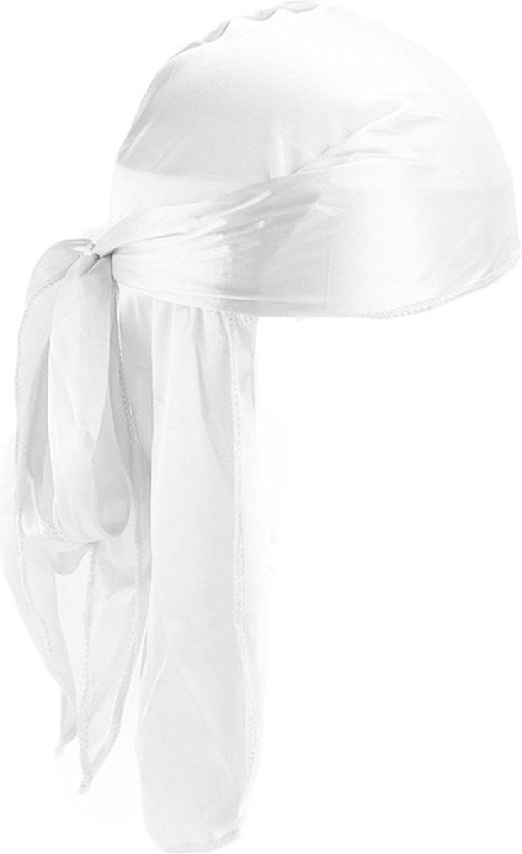 Durag / Du-rag / Do-rag / Bandana - Unisex - Wit - Waves