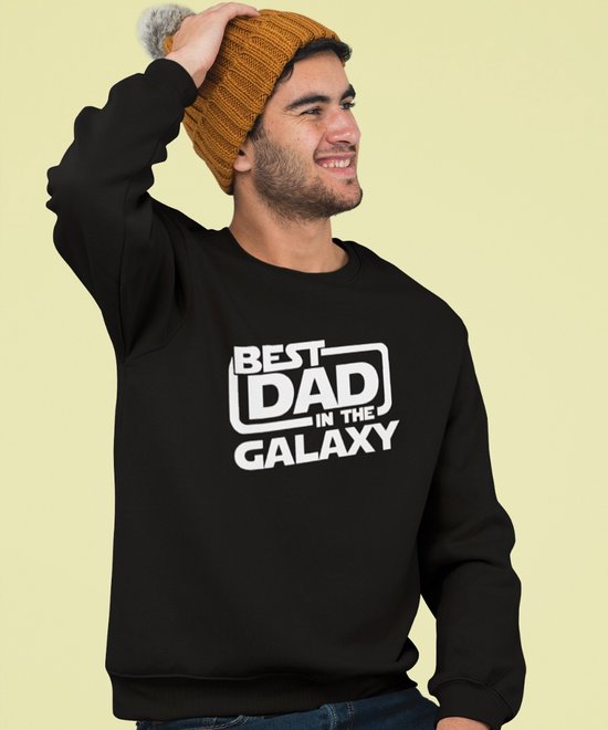 Vaderdag Trui Best Dad Of The Galaxy 2 | Kleur Zwart | Maat 4XL | Vaderdag Kados / Cadeautjes