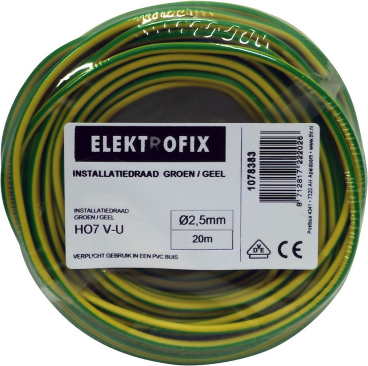 Vd-Draad 2,5Mm2 Groen/Geel 20M