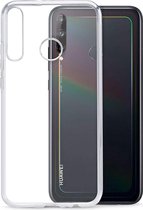 LuxeBass Hoesje geschikt voor Huawei P40 Lite E - Anti Scratch - Silicone case - Soft cover - Transparant