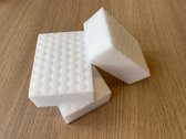 Éponge Wonder - 9 pack - Extra fort - Groot format 100x70x33mm - Ne pas déchirer - éponge mélamine - éponge nettoyage - éponge Stain - éponge de cuisine - éponge Magic - éponge magique