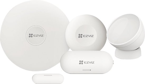 Foto: Ezviz alarmsysteem home sensor kit pir sensor deur raam sensor wifi bridge wit