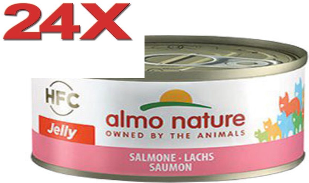 Almo Nature Almo Nature HFC - Kattenvoer - Jelly Zalm - 24x70gr