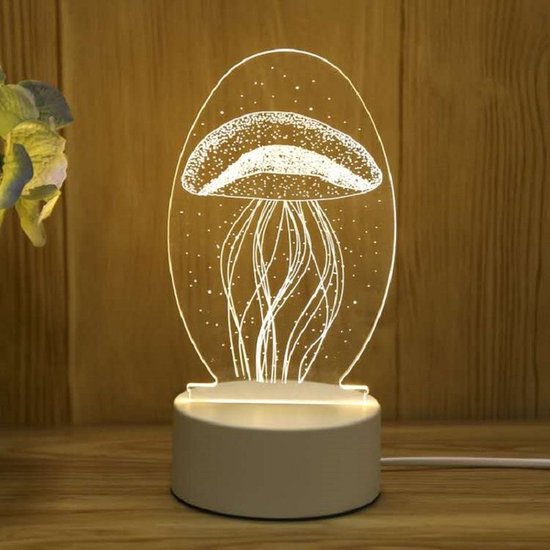 Lampe 3D Méduse