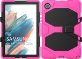 Case2go - Tablet hoes geschikt voor Samsung Galaxy Tab A8 (2022 & 2021) - 10.5 Inch - Extreme Armor Case - Magenta