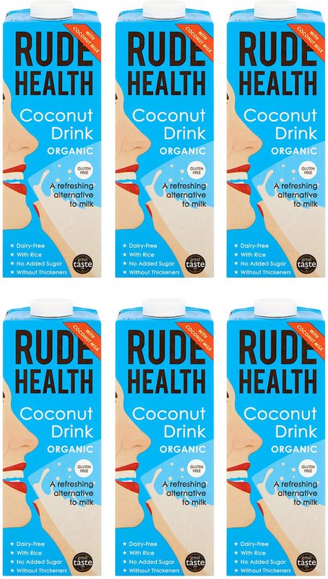 Foto: Rude health organic bio coconut drink kokosmelk 6 x 1l