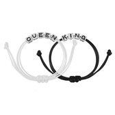 Kasey - Vriendschapsarmbandjes - Vriendschap Cadeau - Vriendschapsarmbandjes Voor 2 - BFF armband voor 2 - King/Queen