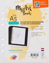 Vol stroomkring Charmant MyArt®Book 150 g/m2 bulletjournal papier – formaat A5 - 50 vel per set |  bol.com