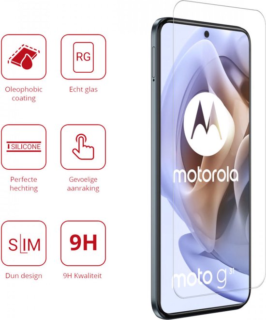 Protecteur d'écran en Tempered Glass trempé Rosso Motorola Moto G31 / G41 9H